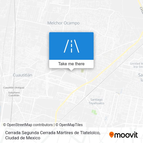 Mapa de Cerrada Segunda Cerrada Mártires de Tlatelolco