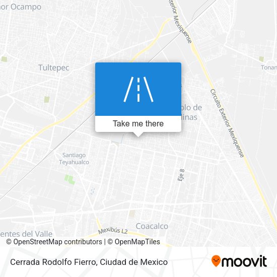 Mapa de Cerrada Rodolfo Fierro