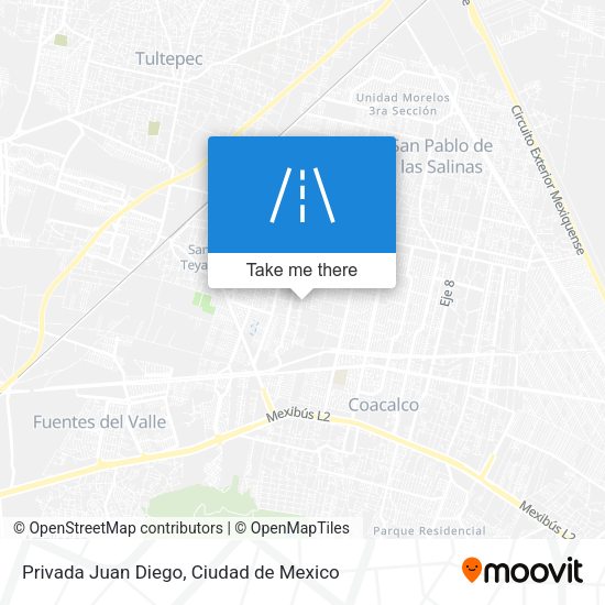 Privada Juan Diego map