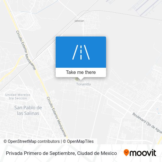 Privada Primero de Septiembre map