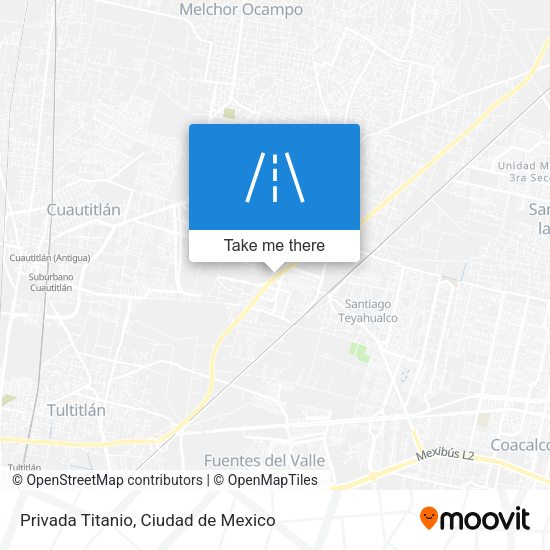Privada Titanio map