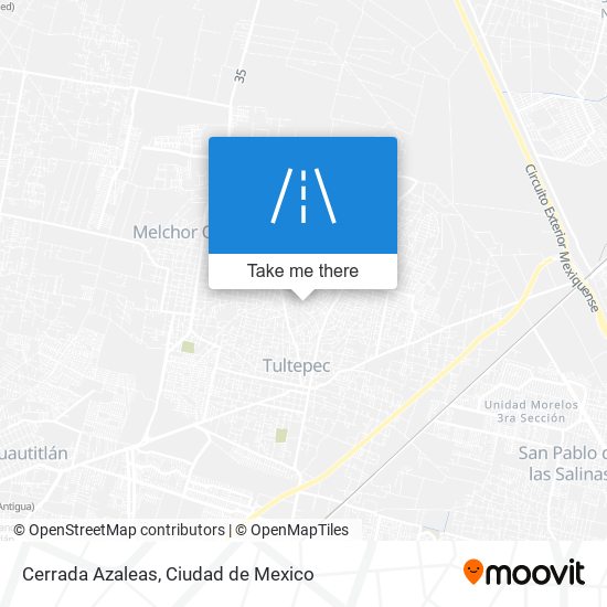 How to get to Cerrada Azaleas in Cuautitlán Izcalli by Bus or Train?