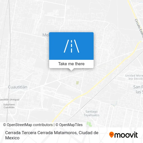 Cerrada Tercera Cerrada Matamoros map