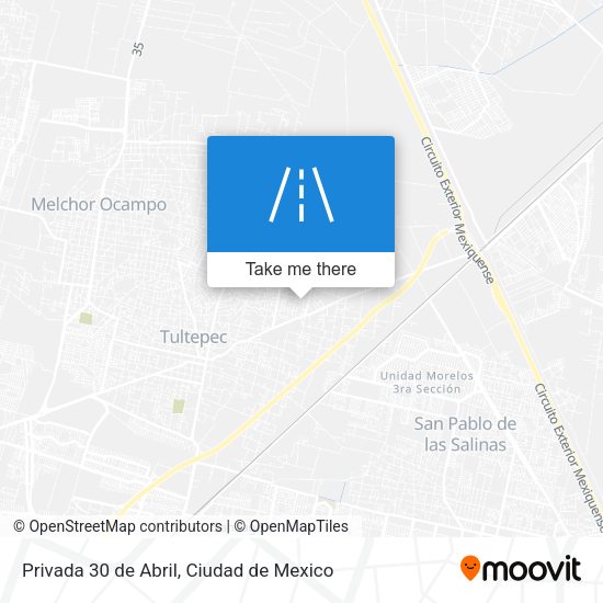 Privada 30 de Abril map