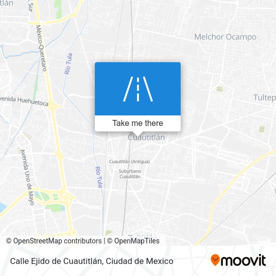 Mapa de Calle Ejido de Cuautitlán