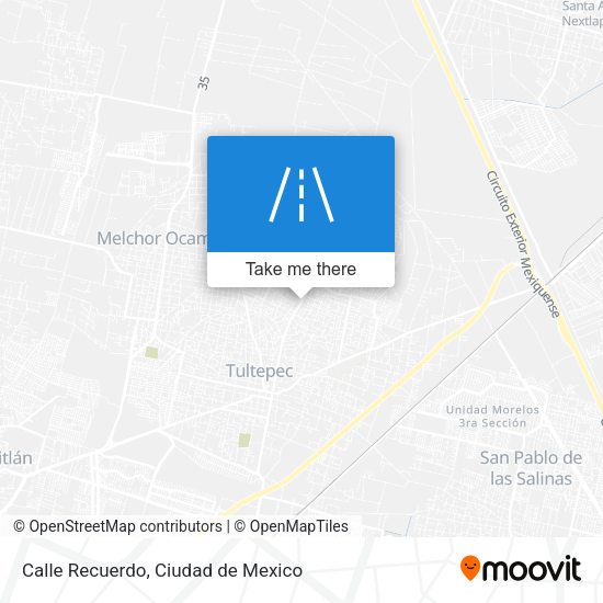 Calle Recuerdo map