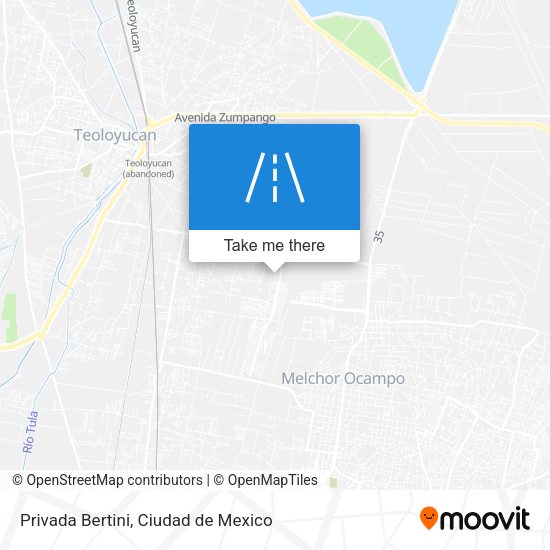 Mapa de Privada Bertini
