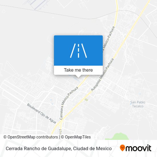 Cerrada Rancho de Guadalupe map