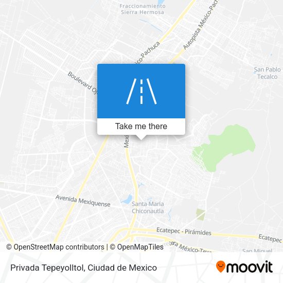 Privada Tepeyolltol map