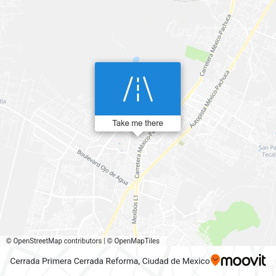 Mapa de Cerrada Primera Cerrada Reforma