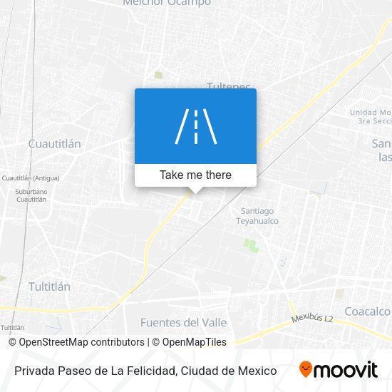 Mapa de Privada Paseo de La Felicidad