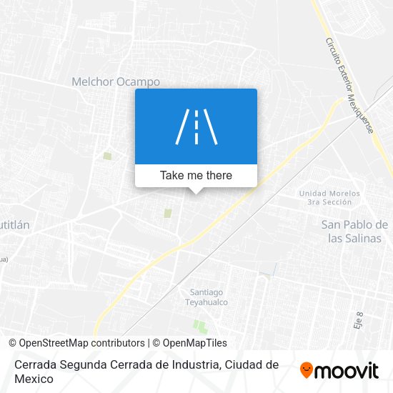 Mapa de Cerrada Segunda Cerrada de Industria