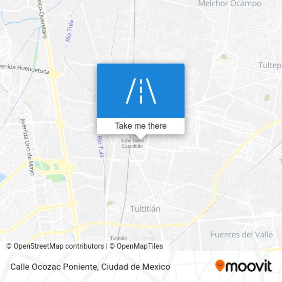Mapa de Calle Ocozac Poniente