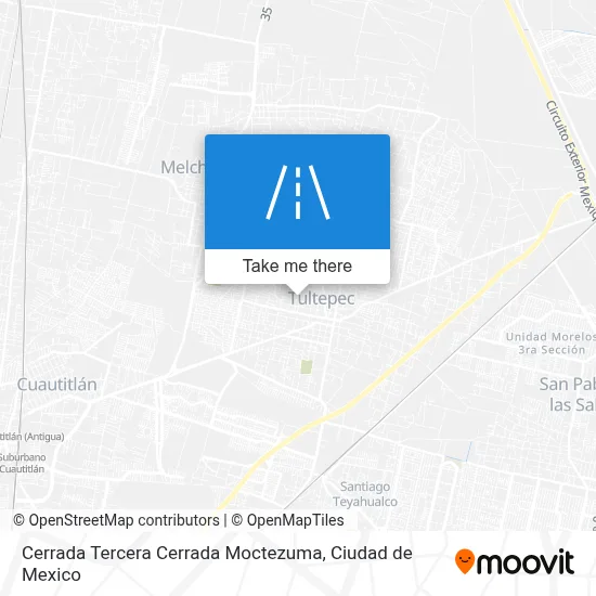 Cerrada Tercera Cerrada Moctezuma map