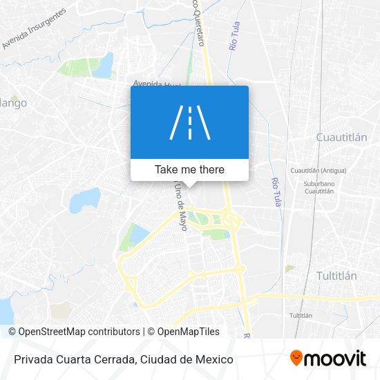 Privada Cuarta Cerrada map