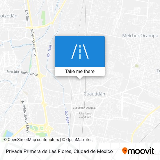 Mapa de Privada Primera de Las Flores