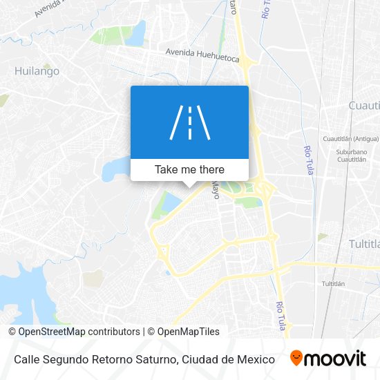 Mapa de Calle Segundo Retorno Saturno