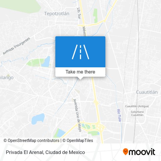 Privada El Arenal map