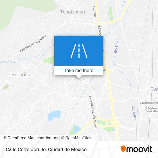 Calle Cerro Jorullo map