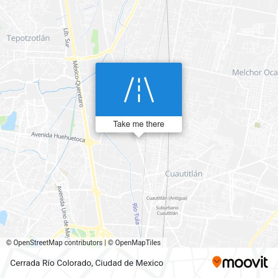 Cerrada Río Colorado map