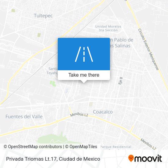 Mapa de Privada Triomas Lt.17