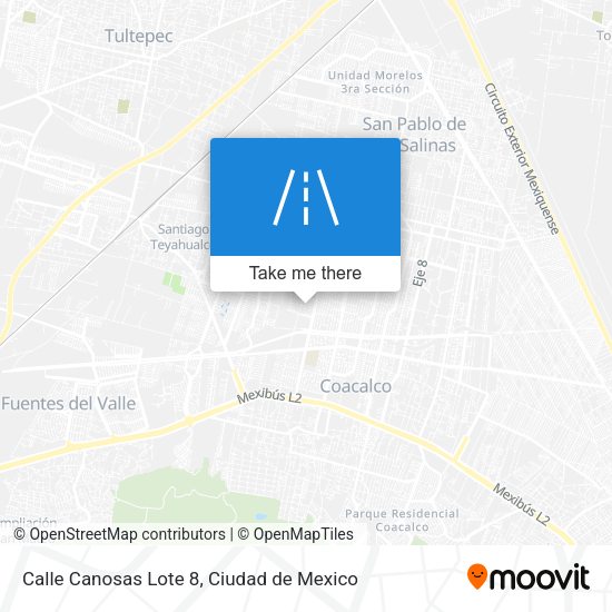Mapa de Calle Canosas Lote 8
