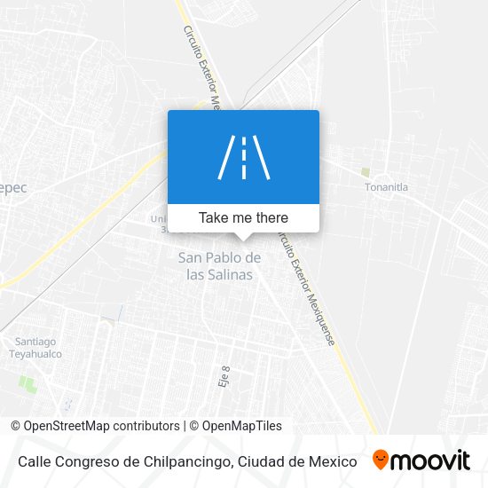 Mapa de Calle Congreso de Chilpancingo