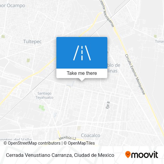 Cerrada Venustiano Carranza map