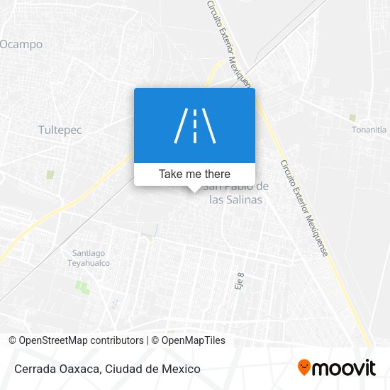 Cerrada Oaxaca map