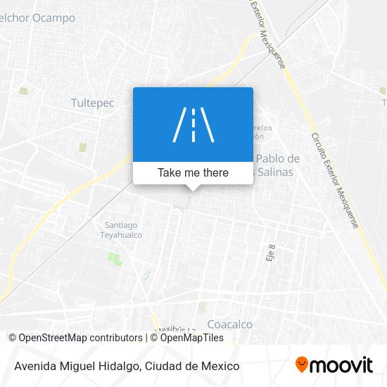 Avenida Miguel Hidalgo map