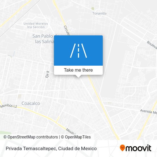 Mapa de Privada Temascaltepec