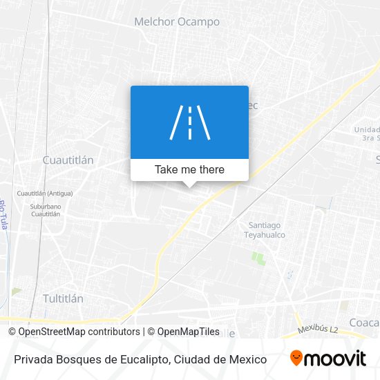Mapa de Privada Bosques de Eucalipto