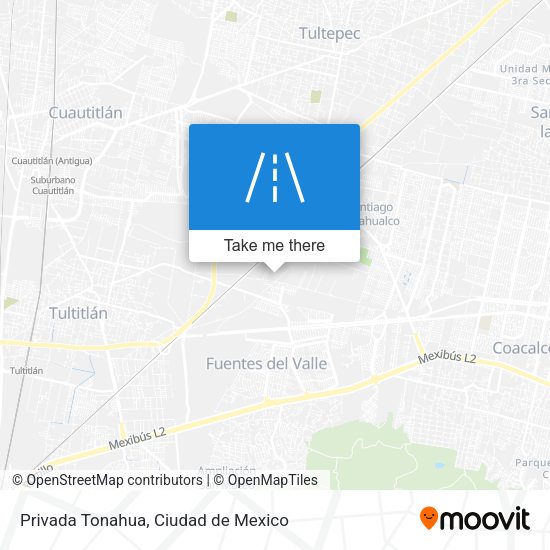 Mapa de Privada Tonahua