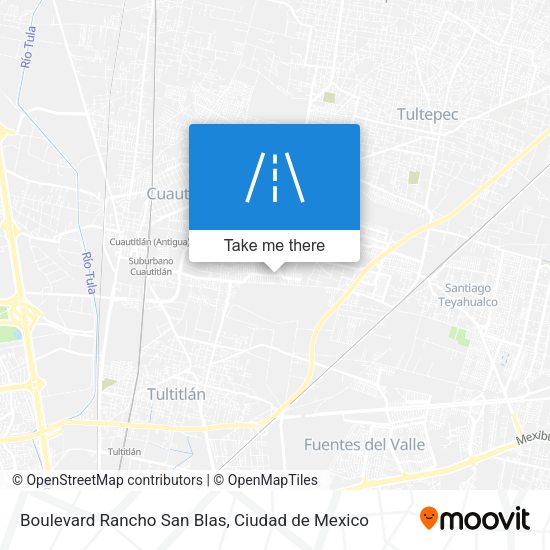Boulevard Rancho San Blas map