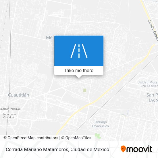 Cerrada Mariano Matamoros map