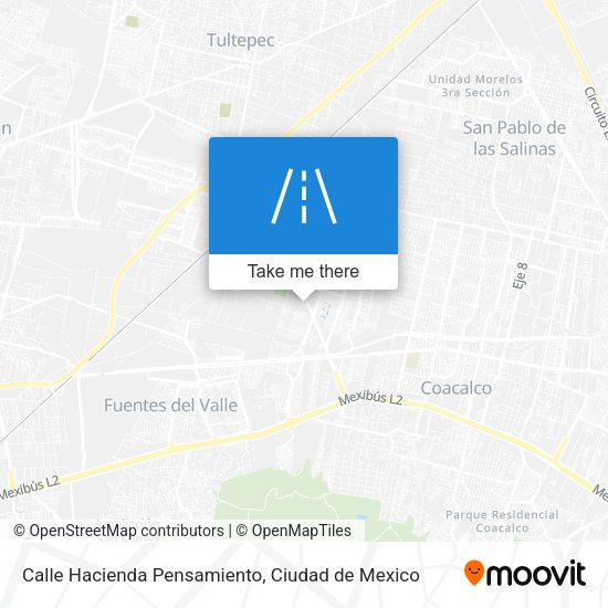 Mapa de Calle Hacienda Pensamiento