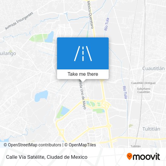 Mapa de Calle Vía Satélite