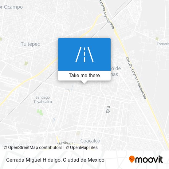 Mapa de Cerrada Miguel Hidalgo