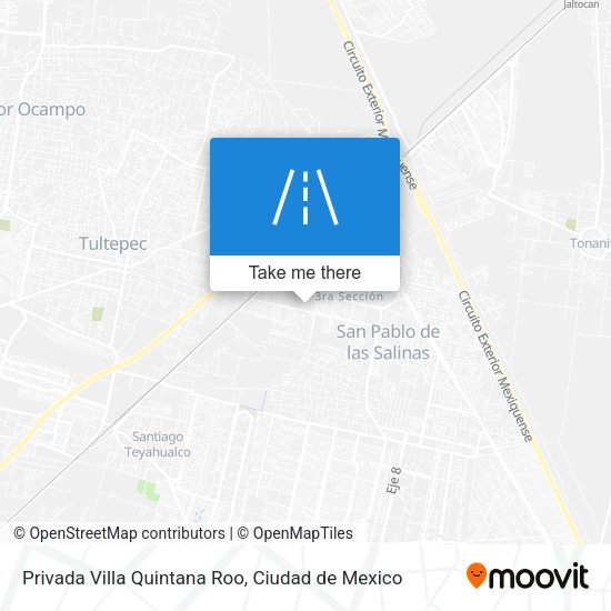 Privada Villa Quintana Roo map