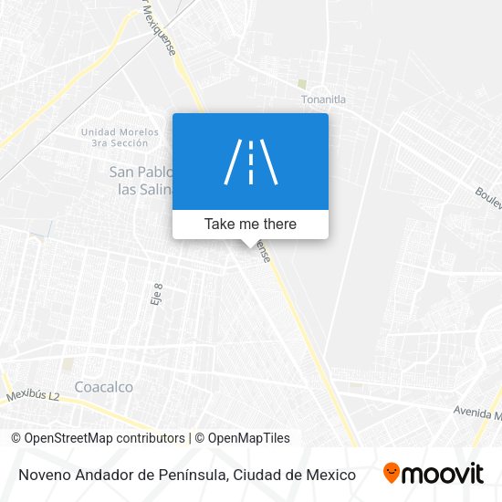 Noveno Andador de Península map