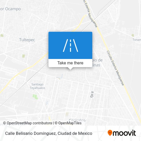 Mapa de Calle Belisario Domínguez