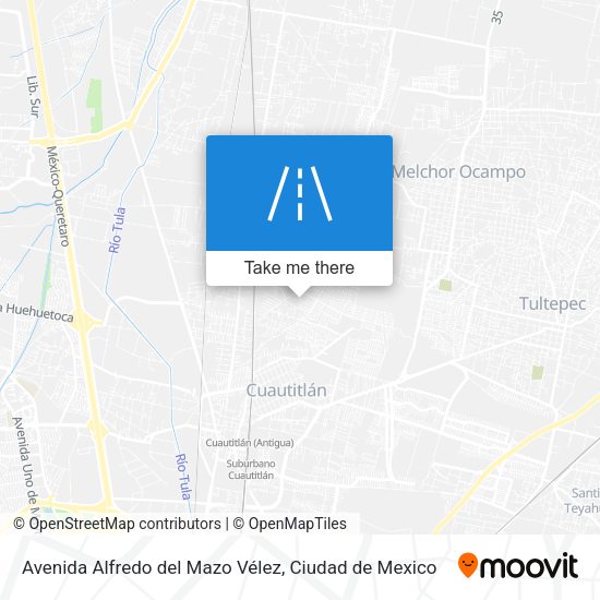 Avenida Alfredo del Mazo Vélez map