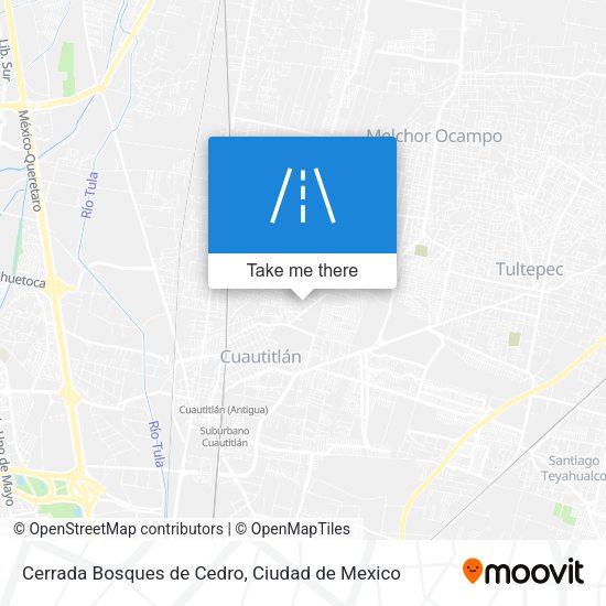 Cerrada Bosques de Cedro map