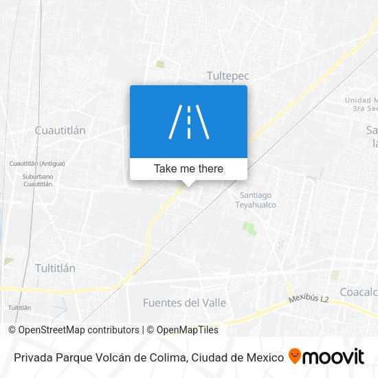 Mapa de Privada Parque Volcán de Colima