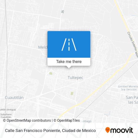 Calle San Francisco Poniente map
