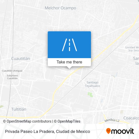 Privada Paseo La Pradera map