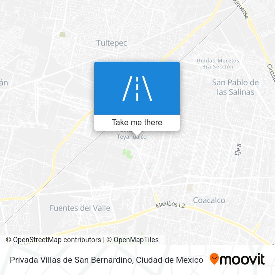 Mapa de Privada Villas de San Bernardino