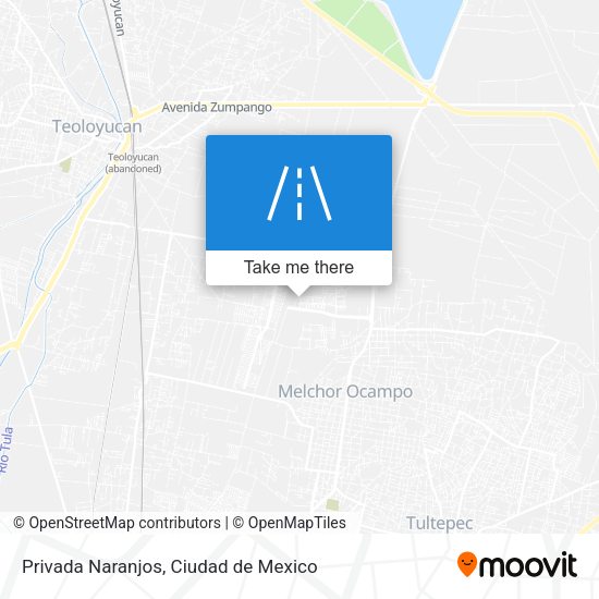 Privada Naranjos map