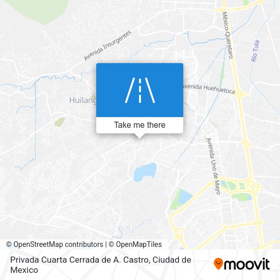 Mapa de Privada Cuarta Cerrada de A. Castro