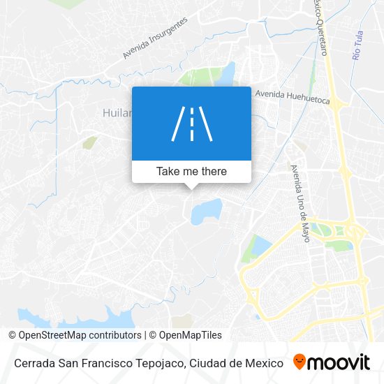 Cerrada San Francisco Tepojaco map